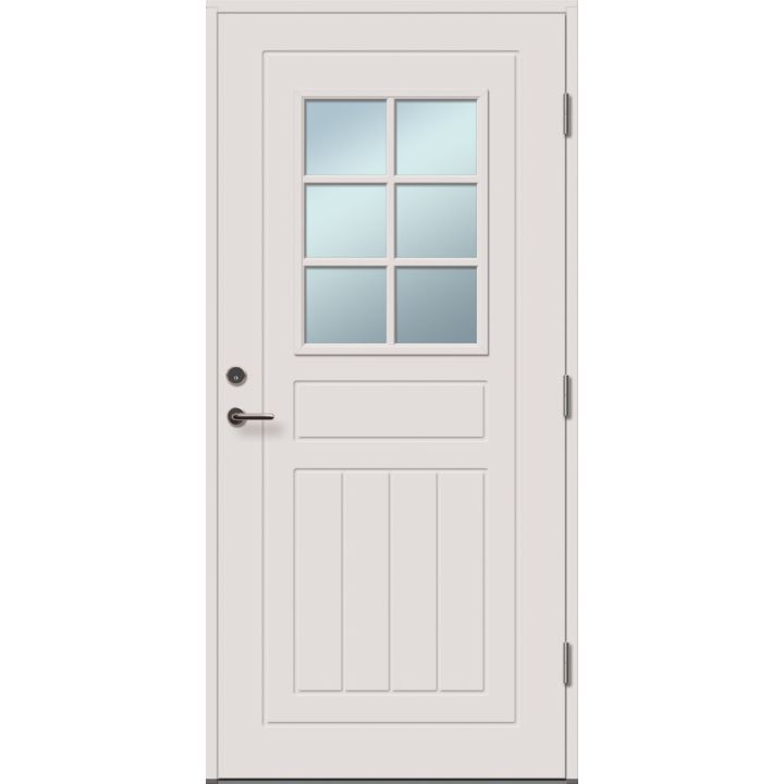 Välisuks Lund M9 x 21, valge parem