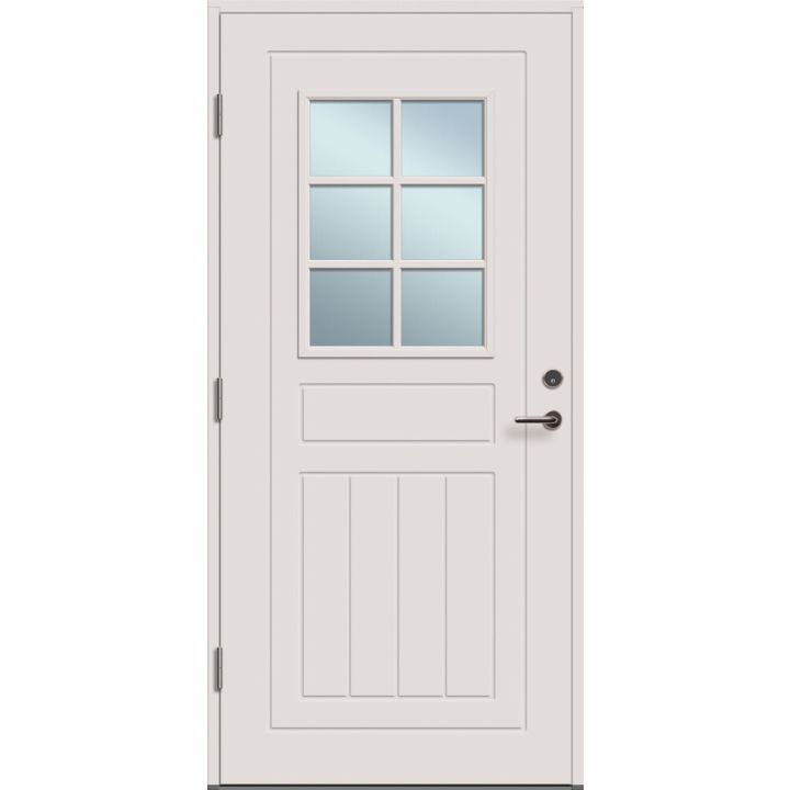 Välisuks Lund M9x 21, valge vasak