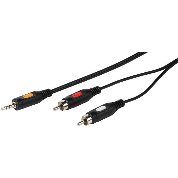 Audiokaabel Vivanco 1 x 3,5 m/ 2 x RCA 2,5 m