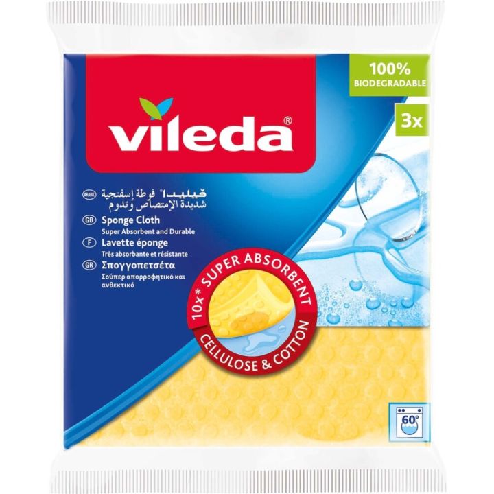 Svammlapp Vileda 3 tk/pakk