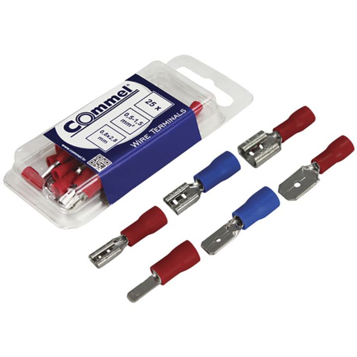 Juhtmeotsik "isa" 25 tk/pakk Mõõdud: 0,5–1,5 mm²