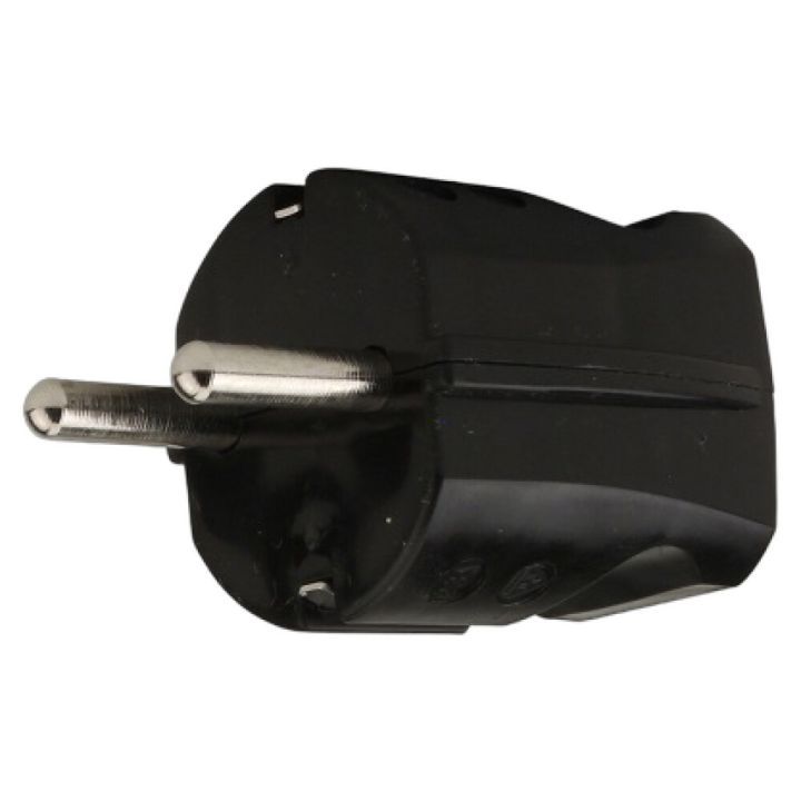 Pistik Unitec Schuko maandusega 16 A / 250 V must