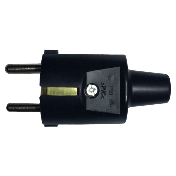 Pistik Gao Schuko maandusega 16 A / 250 V IP44 must