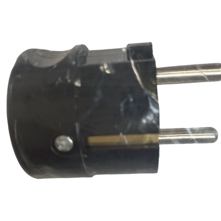 Pistik Schuko CT9 maandusega 16 A / 250 V must