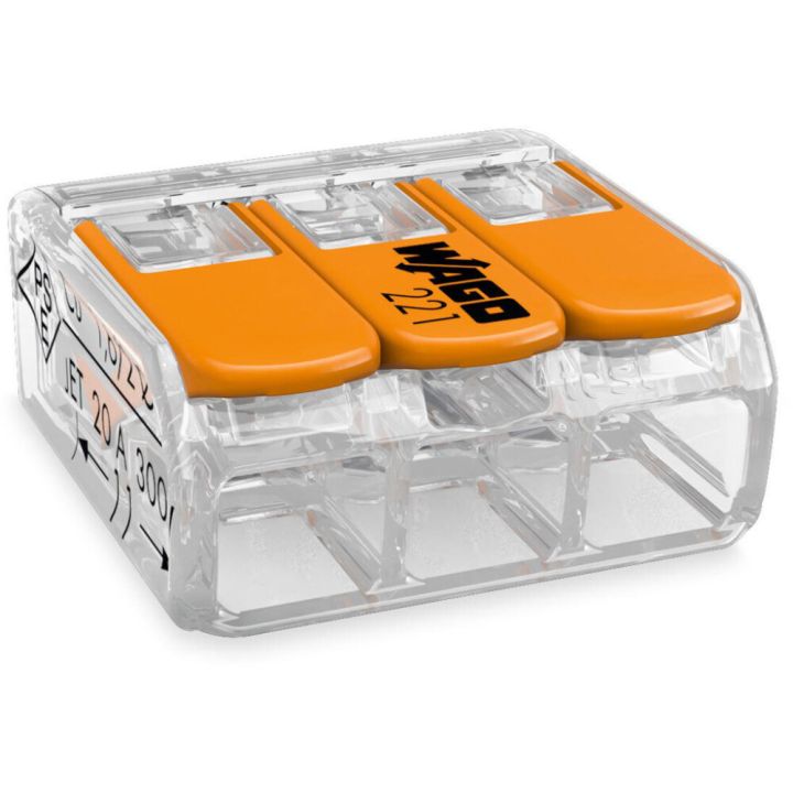 Ühendusklemm Wago Compact 221-413, 20 tk