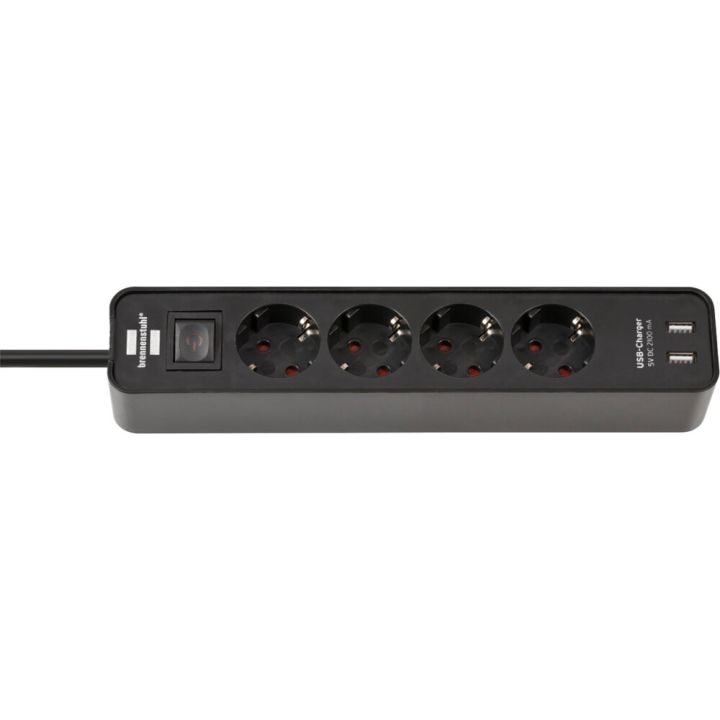 Pikendusjuhe Brennenstuhl 4-pesa, 2 x USB 1,5 m