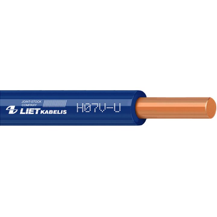 Elektrikaabel Lietkabelis H07V-U 1,5 mm² sinine