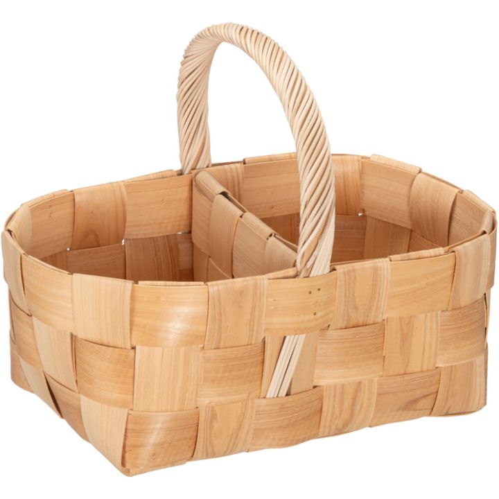 Korv punutud jagajaga 40 x 27 x 31 cm