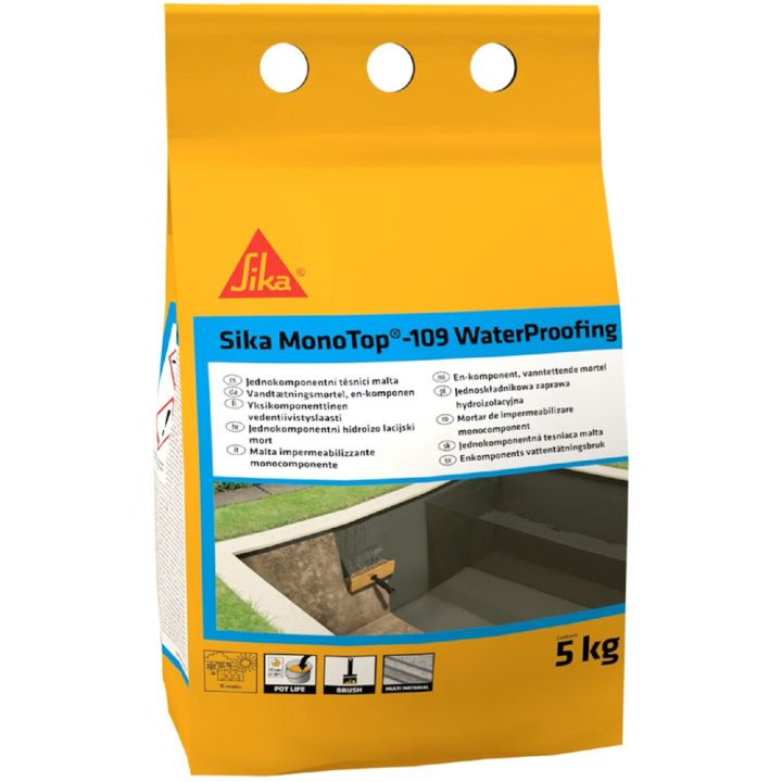 Tsemendipõhine hüdroisolatsioonisegu Sika MonoTop® 109 WaterProofing 5 kg