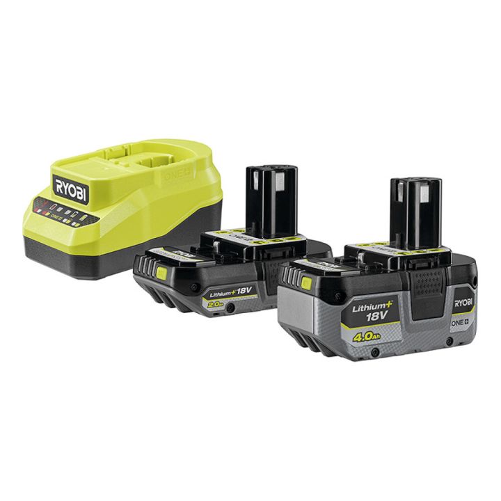Aku ja laadija Ryobi ONE+ RC18120A-242X 4,0 Ah + 2,0 Ah 