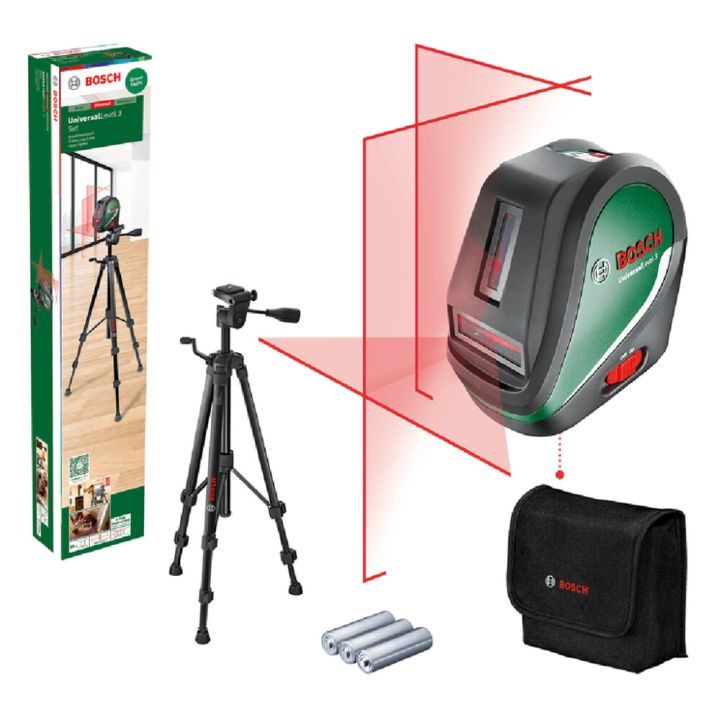Ristjoonlaser Bosch UniversalLevel 3 komplekt