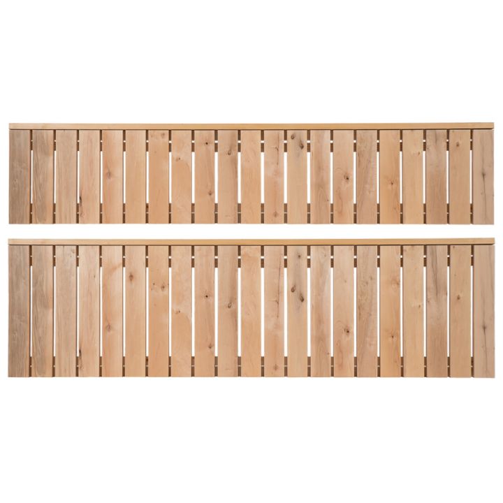 
Ülemine ja alumine Thermory saunalavamoodul