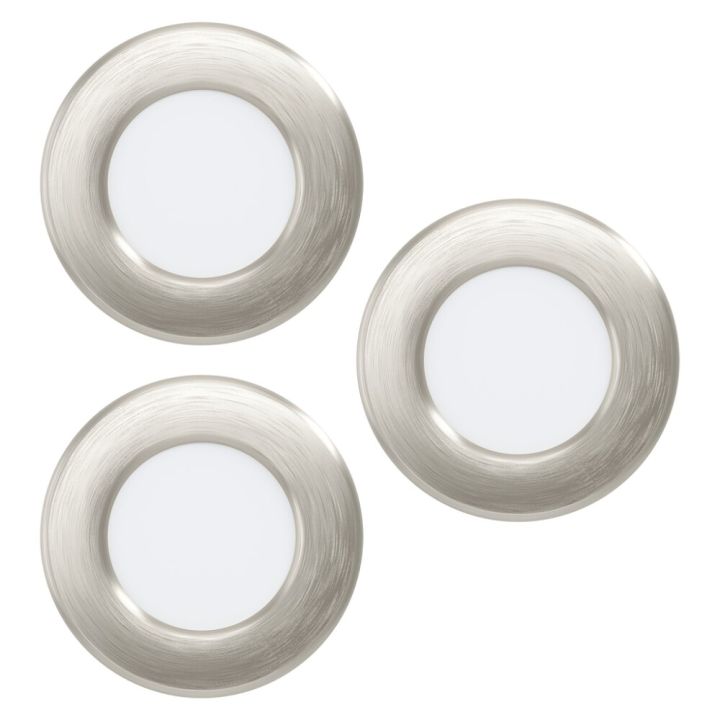 Süvistatavate LED-kohtvalgustite komplekt Eglo Connect.z Fueva 6-Z RGB/CCT Ø 8,8 cm satiin