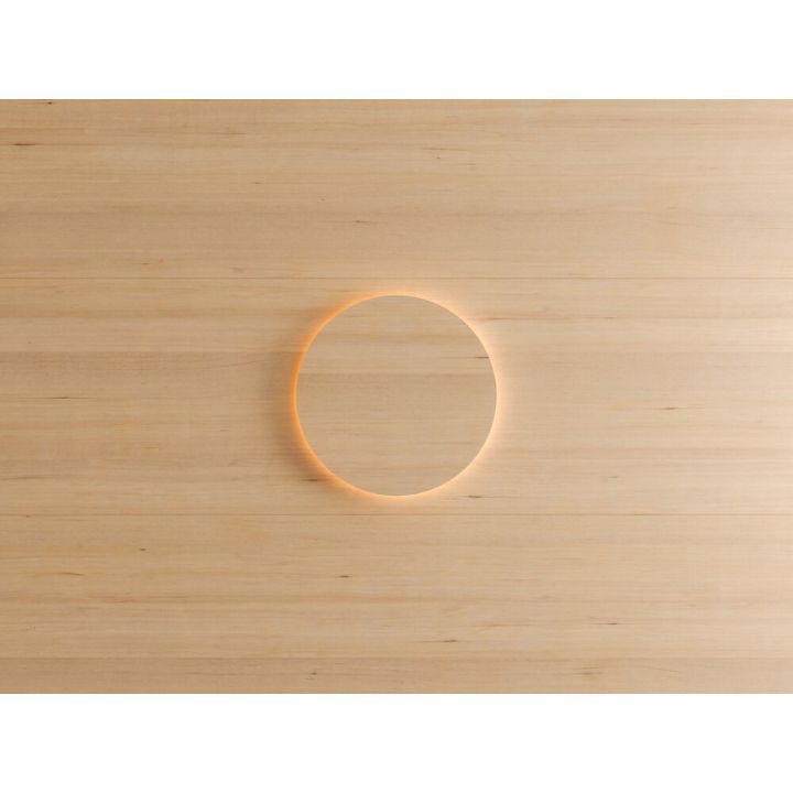 Sauna LED-seinavalgusti Cariitti Eclipse Hemlock Ø 23,5 cm