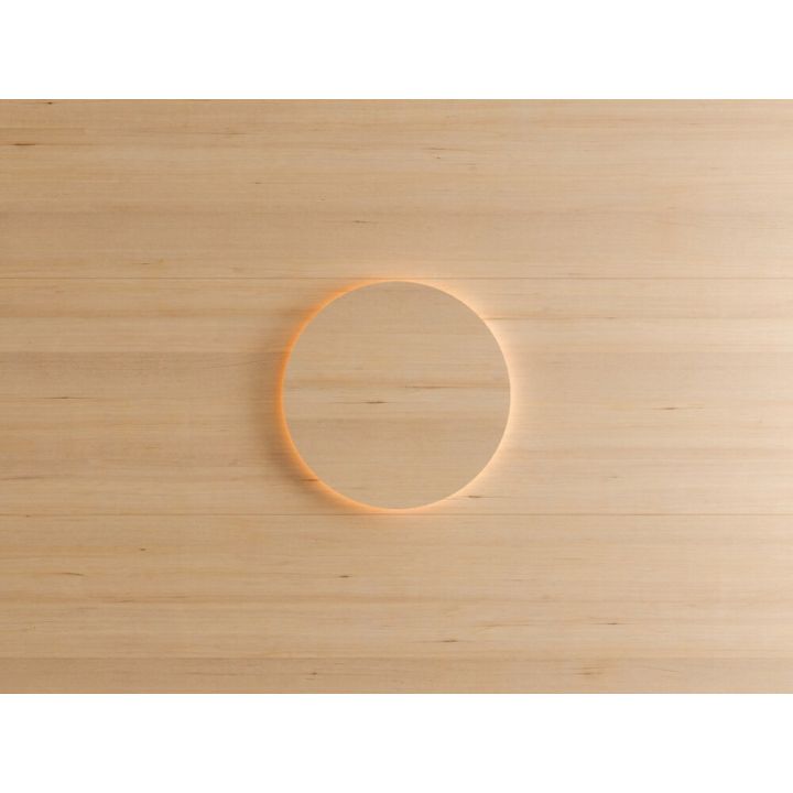 Sauna LED-seinavalgusti Cariitti Eclipse Hemlock Ø 26,7 cm
