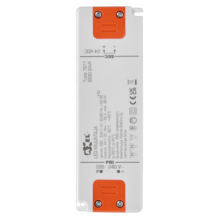 LED-toiteplokk Axxel 24V DC 30W IP20