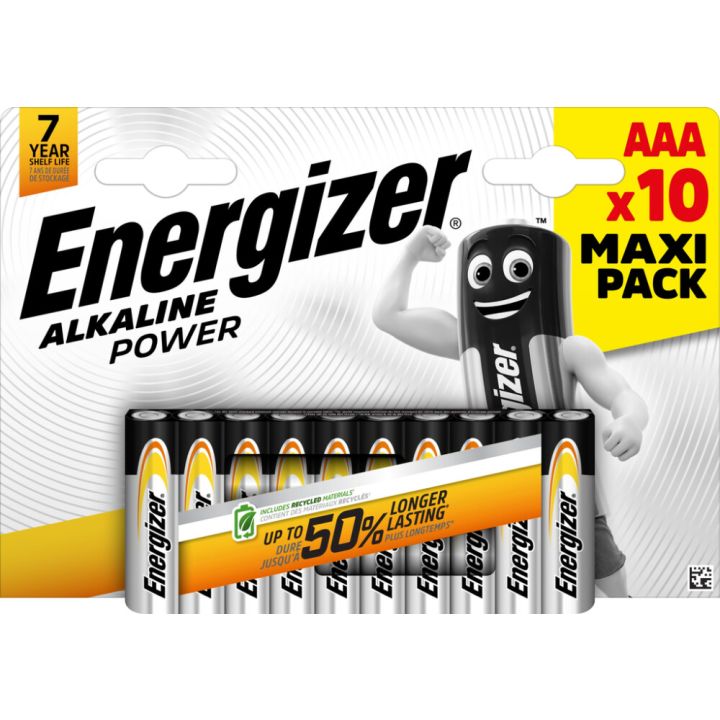 Patareid Energizer Alkaline Power AAA (LR03) – 10 tk