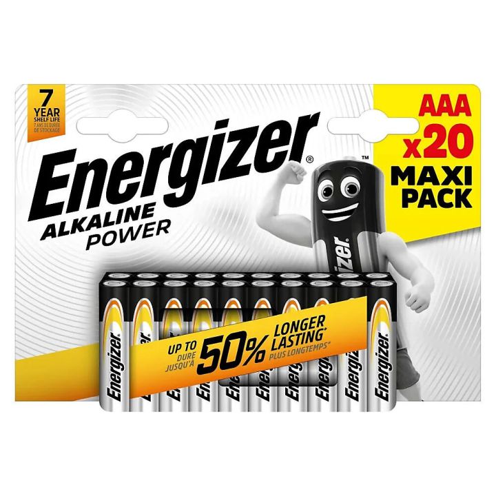 Patareid Energizer Alkaline Power AAA (LR03) – 20 tk
