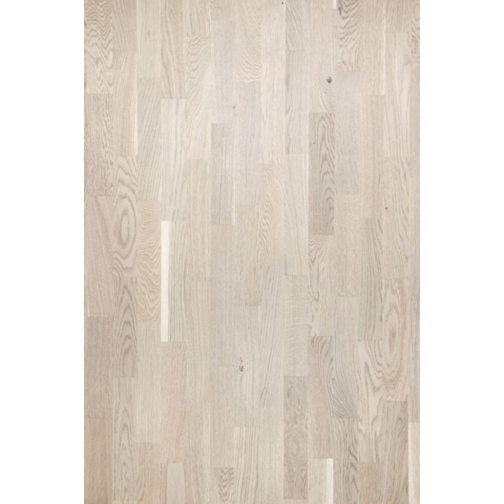 Puitparkett tamm Country valge matt lakk 13,3 mm
