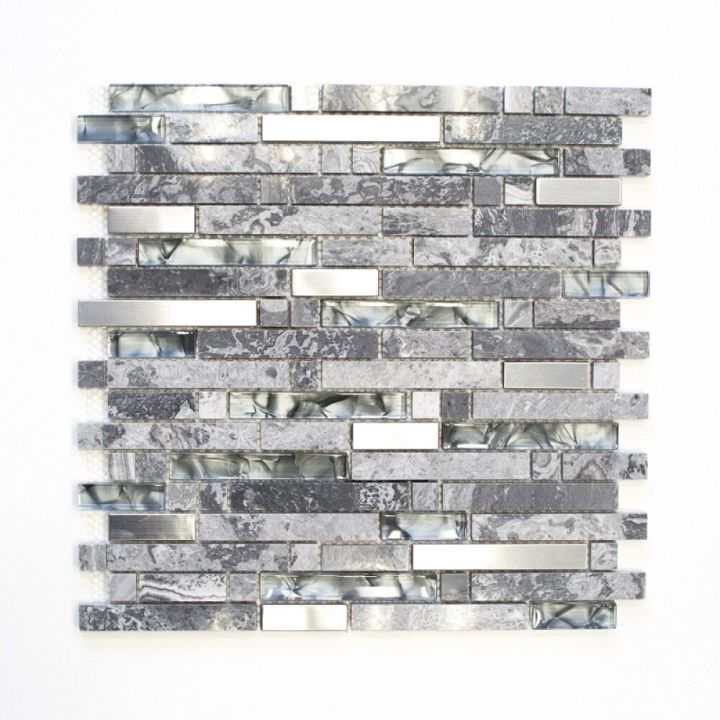 Klaas-/kivimosaiik Mix hall 30 x 30 cm
