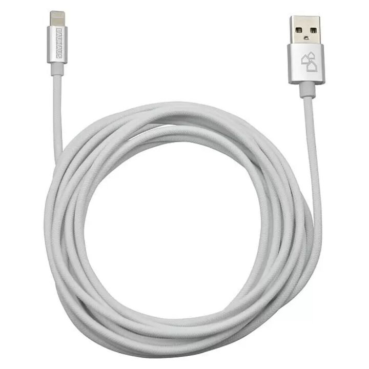 USB-A laadimisjuhe Apple Lightning Bauhaus 3 m