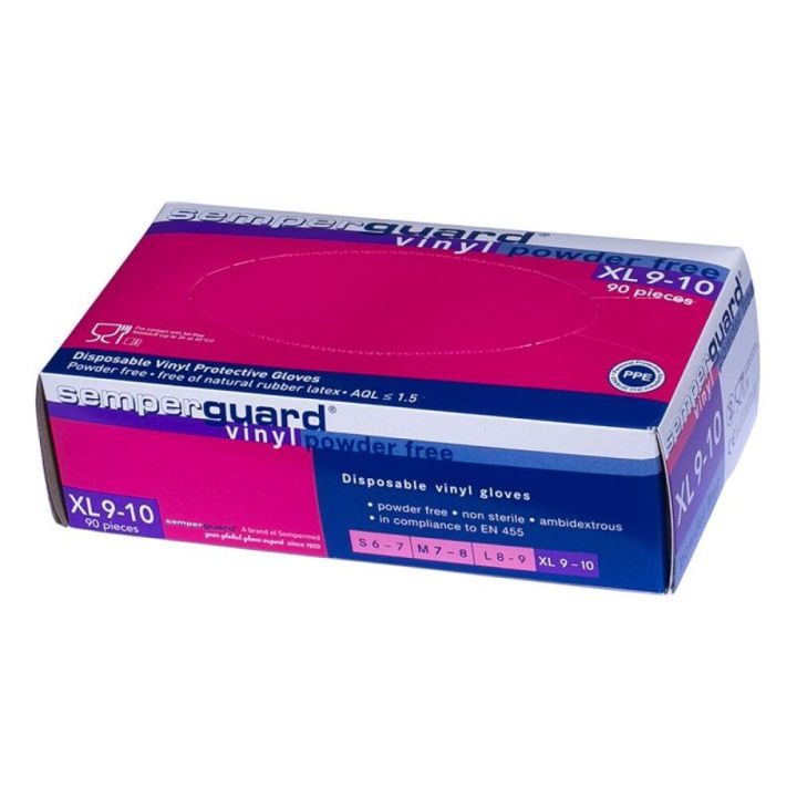Vinüülkindad Semperguard s 10, 90 tk