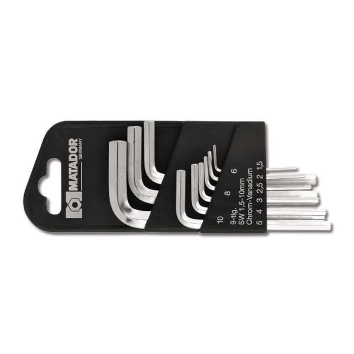 Kuuskantvõtmete komplekt 1,5 - 10 mm