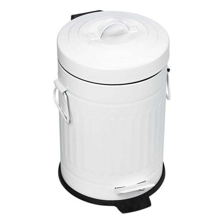Prügikast pedaaliga Venus Tonne valge 3 l
