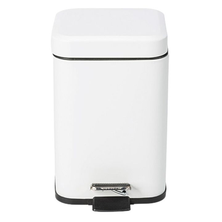 Prügikast Venus Quadra valge pedaaliga 3 l