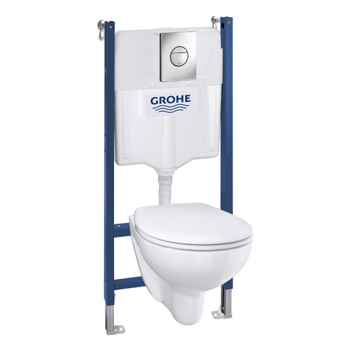 Seinapealne WC komplekt Grohe Solido 5 In 1 Bau Ceramic