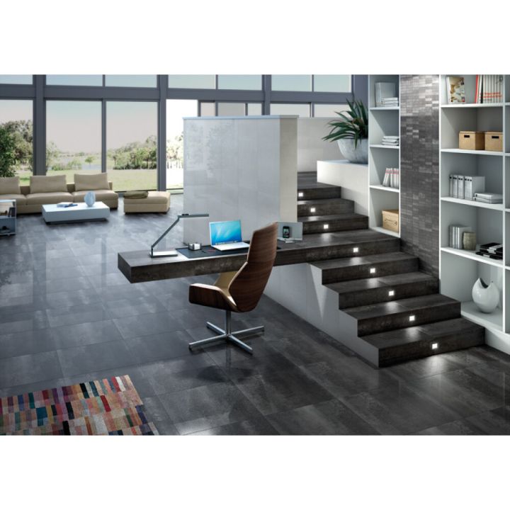 Põrandaplaat Cosmos Lux must 30 x 60 cm