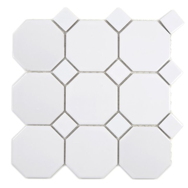 Mosaiik Octa valge 30 x 30 cm