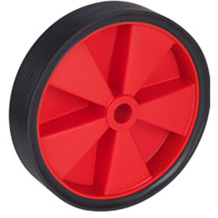 Ratas PVC must/punane 200 x 42 mm