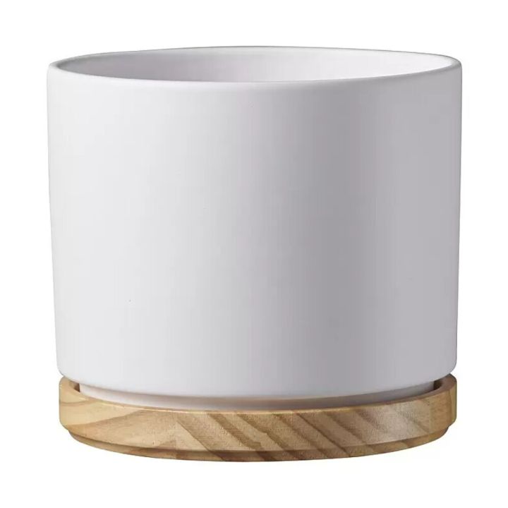 Ümbrispott Soendgen Oslo Ø 16, valge
