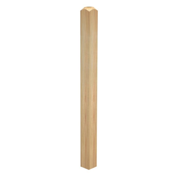 Trepipiirde otsapost Oslo, sirge 86 x 86 x 1200 mm