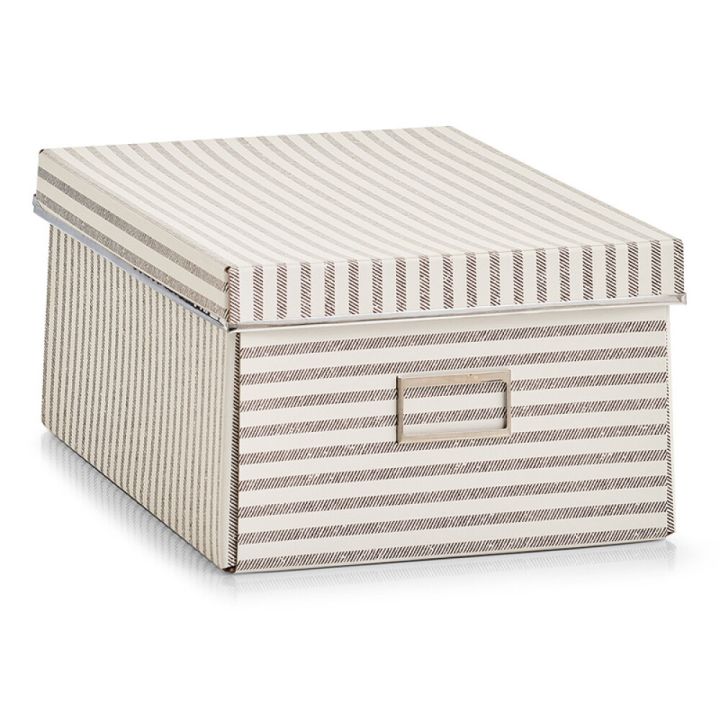 Hoiukast Zeller beež triibuline 36 x 25 x 15 cm