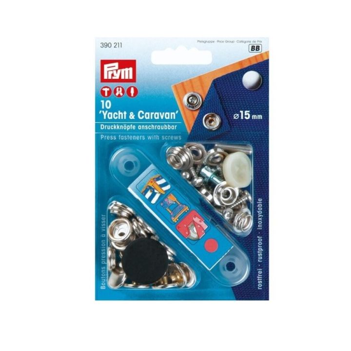 Messingist trukinupp Prym kruvitav 10 tk