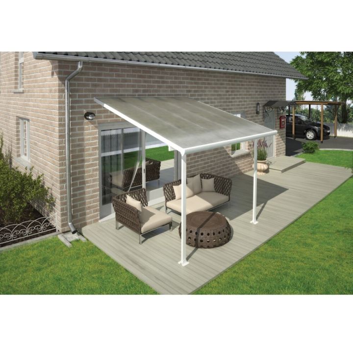 Terrassikatus Solid Elements Martina valge 3,05 x 3 m