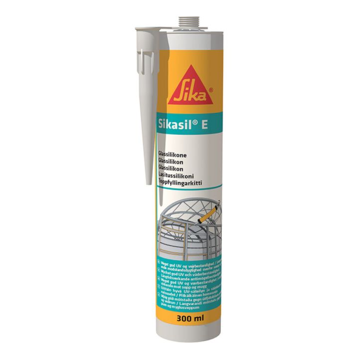 Silikoon- hermeetik Sikasil- E, 300 ml, valge