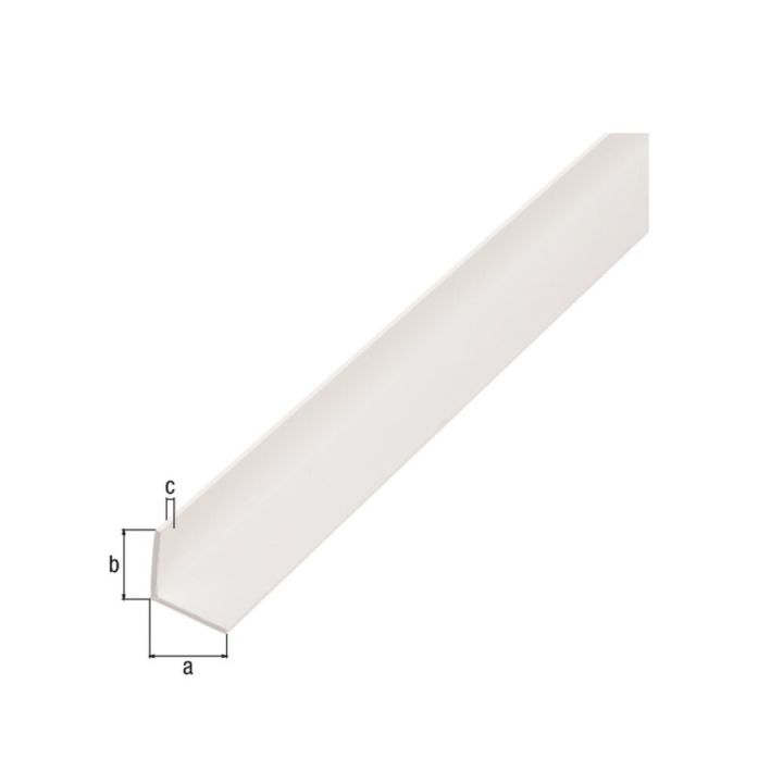 Nurgaprofiil plast valge 15 x 15 x 1000 mm