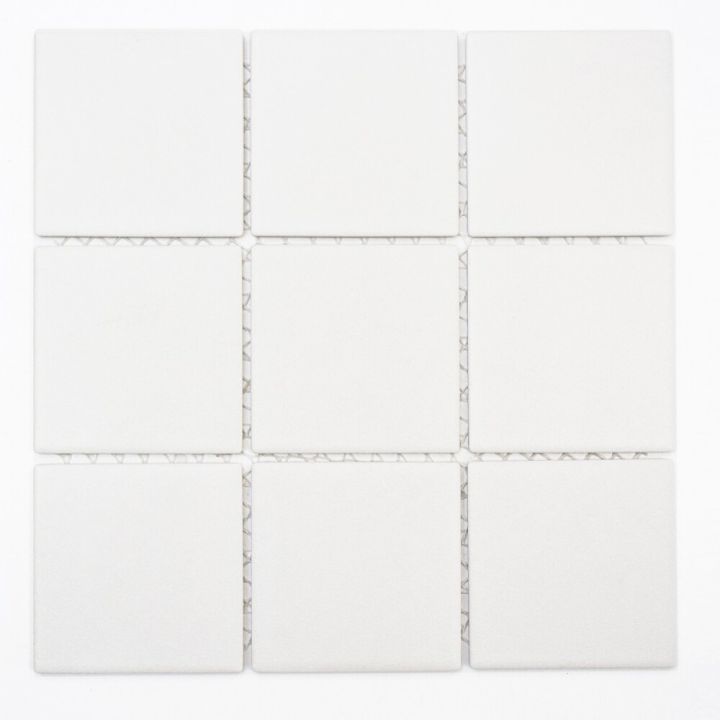 Mosaiik põrandaplaat 9,7 x 9,7 cm Valge