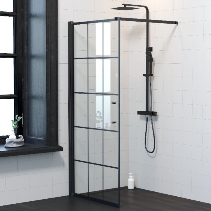 Dušiuks Camargue Skärgård läbipaistev/mustad ruudud