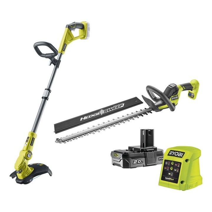Akutrimmer+hekilõikur Ryobi RY18LT18HTA-120