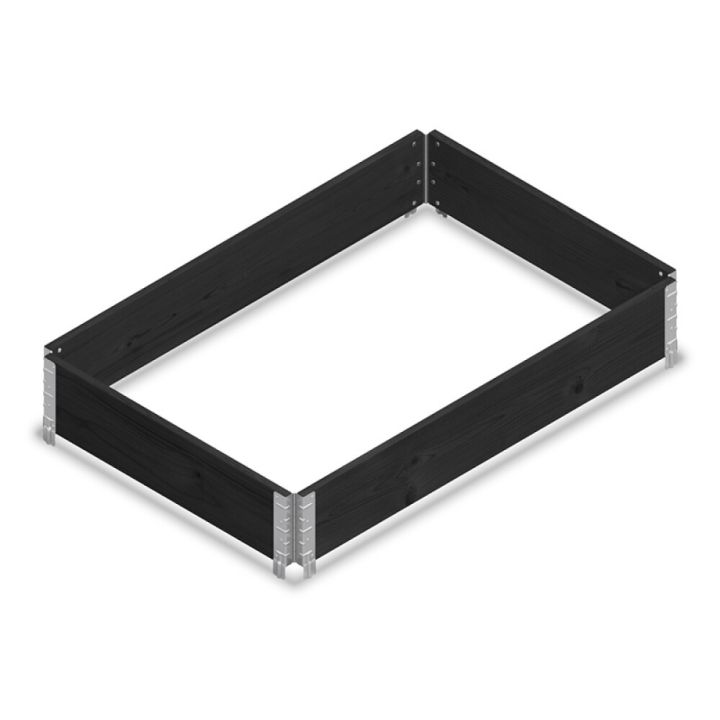 Istutuskast 120 x 80 x 20 cm, must