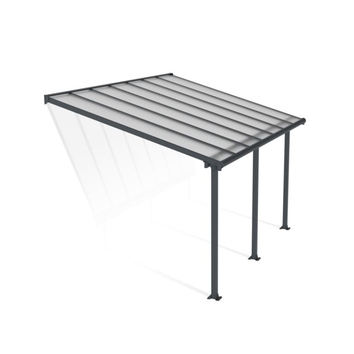 Terrassikatus Canopia Olympia hall/läbipaistev 3 x 4,2 m