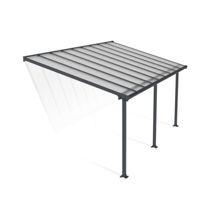 Terrassikatus Canopia Olympia hall/läbipaistev 3 x 5,5 m