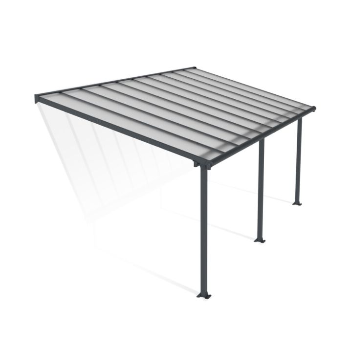 Terrassikatus Canopia Olympia hall/läbipaistev 3 x 6,2 m