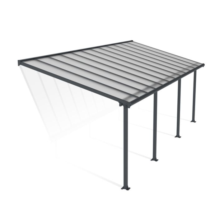 Terrassikatus Canopia Olympia hall/läbipaistev 3 x 7,5 m