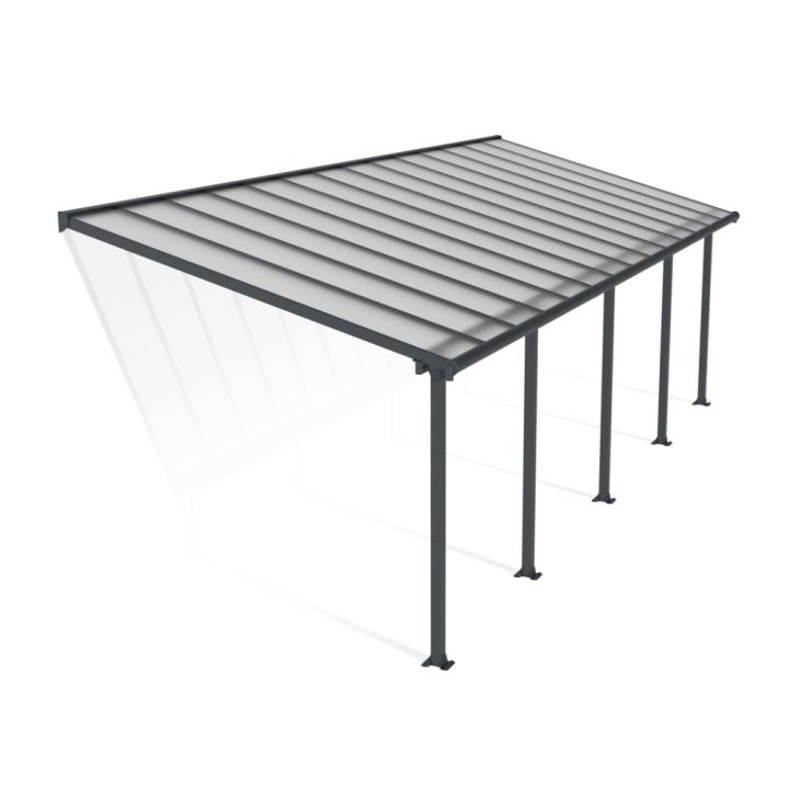 Terrassikatus Canopia Olympia hall/läbipaistev 3 x 8,5 m
