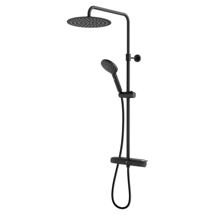 Dušikomplekt Gustavsberg Estetic Round matt must Ø 25 cm